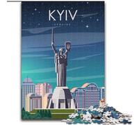 Puzzles for Adults Teens 1000 Pieces Kyiv Kiev Ukraine Art, for And from 14 Years And over Educational Learning Toys Family Games Birthday Present 26x38cm
