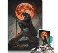 Puzzles for Adults Teens 1000 Pieces Lone Knight 1000 Piece Puzzle,Challenging Game Gifts for Is Ideal As A Gift for The Whole Family 38x26cm