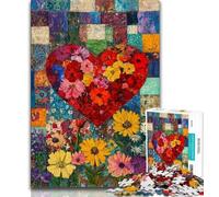 Puzzles for Adults Teens 1000 Pieces Love Sunflower 1000 Piece Puzzle,Challenging Game Gifts for Is Ideal As A Gift for The Whole Family 38x26cm