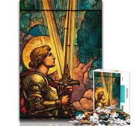 Puzzles for Adults Teens 1000 Pieces Medieval Knights,Help The Brain Exercise Addictive Toys to Cultivate Patience Artists Collection,Fine Art (75x50cm)
