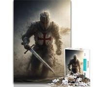 Puzzles for Adults Teens 1000 Pieces Medieval Knights Teenager Jigsaw,Challenging Game for Is Ideal As A Gift for The Whole Family 38x26cm