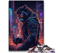 Puzzles for Adults Teens 1000 Pieces Monkey Human Stress Reliever Difficult Challenge Deal As Gifts for The Whole Family 26x38cm
