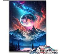 Puzzles for Adults Teens 1000 Pieces Mountain of The Cosmos, Suitable for People Aged 14 And Above Educational Games Secret Santa Gifts (Size 50x75cm)