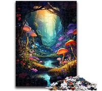 Puzzles for Adults Teens 1000 Pieces Mushroom Forest 1000 Piece Puzzle,Challenging Game Gifts for Is Ideal As A Gift for The Whole Family (38x26cm)
