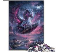 Puzzles for Adults Teens 1000 Pieces Mysterious Dragon, Elephant Toy Intellectual Game Birthday Present, Gifts, Wall Art for Ages 14+ (Size 26x38cm)
