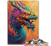 Puzzles for Adults Teens 1000 Pieces Mysterious Dragon Stress Reliever Difficult Challenge Is Ideal As Gifts for The Whole Family 26x38cm