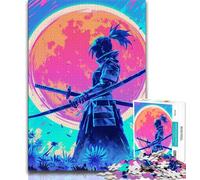 Puzzles for Adults Teens 1000 Pieces Mysterious Ninja Samurai,Decompressing Intellectual Educational Toy Is Ideal As Gifts for The Whole Family 38x26cm