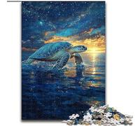 Puzzles for Adults Teens 1000 Pieces Mysterious Turtle, Suitable for People Aged 14 And Above Educational Games Secret Santa Gifts (Size 50x75cm)