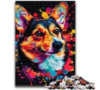 Puzzles for Adults Teens 1000 Pieces Pembroke Welsh Corgi 1000 Piece Puzzle,Educational Stress Relief Toy Gifts for Friends And Family (26x38cm)