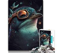 Puzzles for Adults Teens 1000 Pieces Penguin Illusion Teenager Jigsaw,Challenging Game for Is Ideal As A Gift for The Whole Family 38x26cm