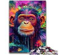Puzzles for Adults Teens 1000 Pieces Rainforest Gorilla Family Fun for Is Ideal As A Gift for The Whole Family for And Age 14 Years Up 26x38cm