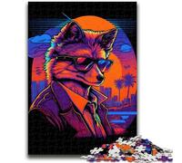 Puzzles for Adults Teens 1000 Pieces Red Fox Butcher Gangster Stress Reliever Difficult Challenge Deal As Gifts for The Whole Family 50x75cm