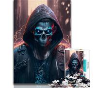 Puzzles for Adults Teens 1000 Pieces Skeleton Hacker 1000 Piece Puzzle,Educational Stress Relief Toy Gifts for Friends And Family 38x26cm