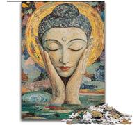Puzzles for Adults Teens 1000 Pieces Sleeping Buddha Art,Decompressing Intellectual Educational Toy Is Ideal As Gifts for The Whole Family 38x26cm