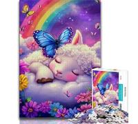 Puzzles for Adults Teens 1000 Pieces Sleeping Sheep Teenager Jigsaw,Challenging Game for Is Ideal As A Gift for The Whole Family 38x26cm