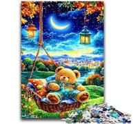 Puzzles for Adults Teens 1000 Pieces Sleeping Teddy Bear Teenager Puzzles,Educational Games Home Decoration Suitable for Desktop Decoration (38x26cm)