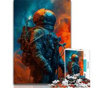 Puzzles for Adults Teens 1000 Pieces Space Astronaut,for Educational Game Challenge Toy Birthday Present,Gifts,Wall Art (75x50cm)