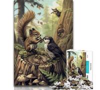 Puzzles for Adults Teens 1000 Pieces Sparrows And Jellyfish,for Educational Game Challenge Toy Birthday Present,Gifts,Wall Art (75x50cm)