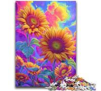 Puzzles for Adults Teens 1000 Pieces Sunflower Adult Jigsaw,Challenging Difficult Deal As Gifts for The Whole Family (38x26cm)