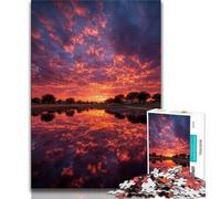 Puzzles for Adults Teens 1000 Pieces Sunset Landscape Adult Puzzles,Stress Reliever Difficult Challenge Unique Home Decor And Gifts (size 38x26cm)