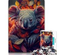 Puzzles for Adults Teens 1000 Pieces The Cozy Koala Teenager Jigsaw,is Ideal As Gifts for The Whole Family Suitable for And 14 (size 75x50cm)