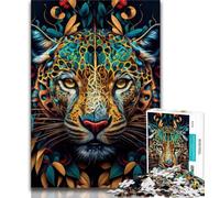 Puzzles for Adults Teens 1000 Pieces The Cunning Jaguar,for Educational Game Challenge Toy Birthday Present,Gifts,Wall Art (75x50cm)