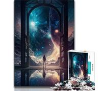 Puzzles for Adults Teens 1000 Pieces The Door to The Unknown 1000 Piece Puzzle,Educational Stress Relief Toy Gifts for Friends And Family 38x26cm