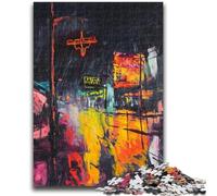 Puzzles for Adults Teens 1000 Pieces Tokyo Cityscape Oil Painting 1000 Piece Jigsaw,Perfect for Game Nights, Colorful Toy for Home Gift (75x50cm)