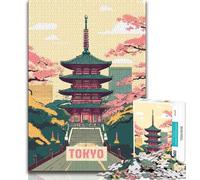 Puzzles for Adults Teens 1000 Pieces Tokyo,Toys Educational Games Stress Relieving Artists Collection,Fine Art (38x26cm)