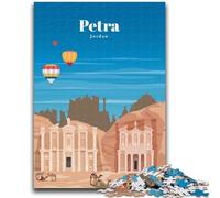 Puzzles for Adults Teens 1000 Pieces Travel to Petra Family Fun for Is Ideal As A Gift for The Whole Family for And Age 14 Years Up (size 38x26cm)
