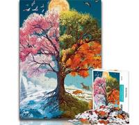 Puzzles for Adults Teens 1000 Pieces Tree of Life 1000 Piece Puzzle,Challenging Game Gifts for Is Ideal As A Gift for The Whole Family 38x26cm