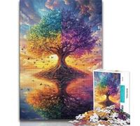 Puzzles for Adults Teens 1000 Pieces Tree of Life Teenager Jigsaw,Challenging Game for Is Ideal As A Gift for The Whole Family 38x26cm