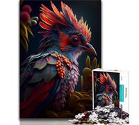 Puzzles for Adults Teens 1000 Pieces Vibrant Alien Bird Teenager Jigsaw,Challenging Game for Is Ideal As A Gift for The Whole Family 38x26cm