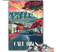 Puzzles for Adults Teens 1000 Pieces Vibrant Cape Town Streets Challenging Family Activity Games DIY Toy for Home Wall Decor Gifts (38x52cm) 1000pcs