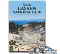Puzzles for Adults Teens 1000 Pieces Visit Lassen National Park Teenager Jigsaw,Challenging Game for Is Ideal As A Gift for The Whole Family (26x38cm)