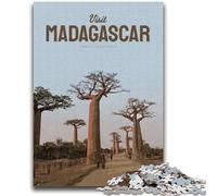 Puzzles for Adults Teens 1000 Pieces Visit Madagascar Family Fun for Is Ideal As A Gift for The Whole Family for And Age 14 Years Up (size 38x26cm)