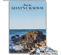 Puzzles for Adults Teens 1000 Pieces Visit The Giants Causeway Challenging Family Activity Games DIY Toy for Home Wall Decor Gifts (38x52cm) 1000pcs