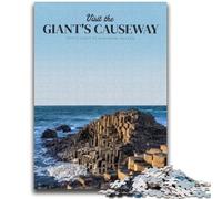 Puzzles for Adults Teens 1000 Pieces Visit The Giants Causeway Family Fun for Is Ideal As A Gift for The Whole Family for And Age 14 Years Up (size 50x75cm)