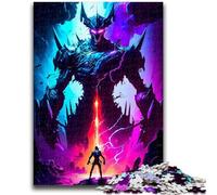 Puzzles for Adults Teens 1000 Pieces Warrior And Cyborg Stress Reliever Difficult Challenge Deal As Gifts for The Whole Family 50x75cm