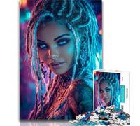 Puzzles for Adults Teens 1000pc Puzzle African American Woman,Help The Brain Exercise Addictive Toys to Cultivate Patience Perfect Decoration (38x26cm)
