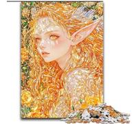 Puzzles for Adults Teens 1000pc Puzzle Anime Elf Girl,Educational Stress Relief Toy for Is Ideal As A Gift for The Whole Family 38x26cm