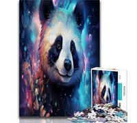 Puzzles for Adults Teens 1000pc Puzzle Art Animal Panda,Stress Reliever Difficult Challenge Is Ideal As Gifts for The Whole Family (75x50cm)