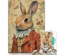 Puzzles for Adults Teens 1000pc Puzzle Artistic Bunny, Great Gift for Adults,for Is Ideal As A Gift for The Whole Family for And 14 Years Old 38x26cm