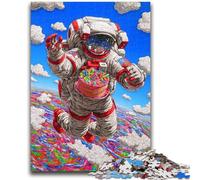 Puzzles for Adults Teens 1000pc Puzzle Astronaut's Birthday Help The Brain Exercise Addictive Toys to Cultivate Patience Suitable for Couples 50x75cm