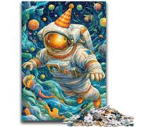 Puzzles for Adults Teens 1000pc Puzzle Astronaut's Birthday Help The Brain Exercise Addictive Toys to Cultivate Patience Wall Decoration 50x75cm