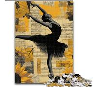 Puzzles for Adults Teens 1000pc Puzzle Black Swan Ballet, Challenging Game Toys Wall Decoration Unique Birthday And Xmas Gifts (Size 26x38cm)