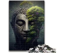 Puzzles for Adults Teens 1000pc Puzzle Buddha in Nature Challenging Game And Family Play Educational Game for Birthday, Chrismas 26x38cm