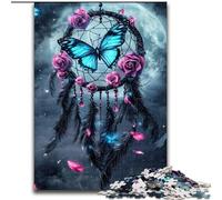 Puzzles for Adults Teens 1000pc Puzzle Butterfly Dream Catcher, Family Game for And Unique Home Decor And Gifts for Age 14 (Size 26x38cm)