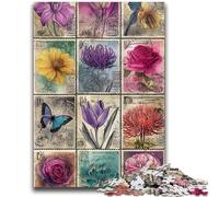 Puzzles for Adults Teens 1000pc Puzzle Butterfly Flower Art Decompressing Intellectual Educational Toy Great Gifts And Toys 50x75cm
