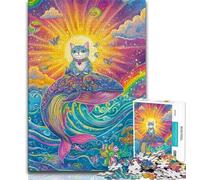 Puzzles for Adults Teens 1000pc Puzzle Cats And Whales,Educational Stress Relief Toy for Is Ideal As A Gift for The Whole Family 38x26cm